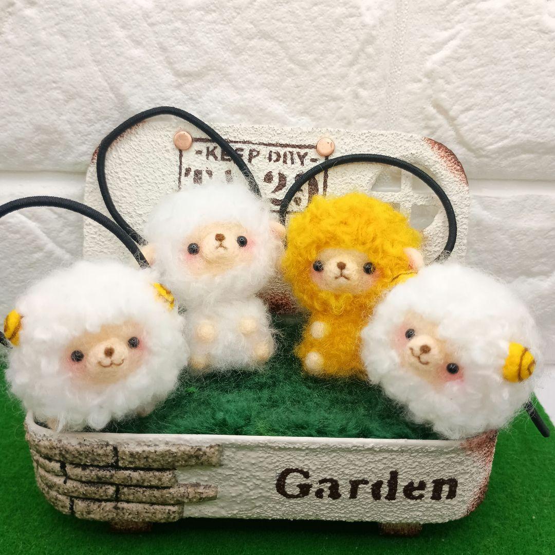 【専用】羊毛フェルト　ヘアゴムセット