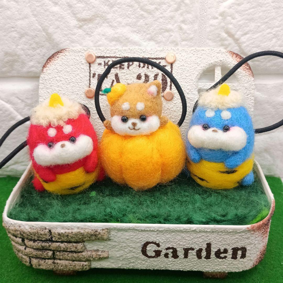 【専用】羊毛フェルト　ヘアゴムセット