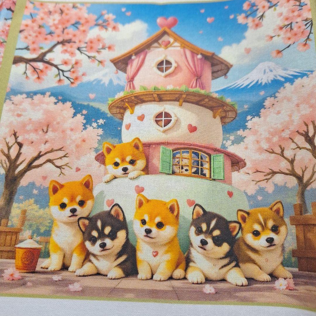 激レア柴犬パネル生地　ハンドメイド　CK様パネル生地