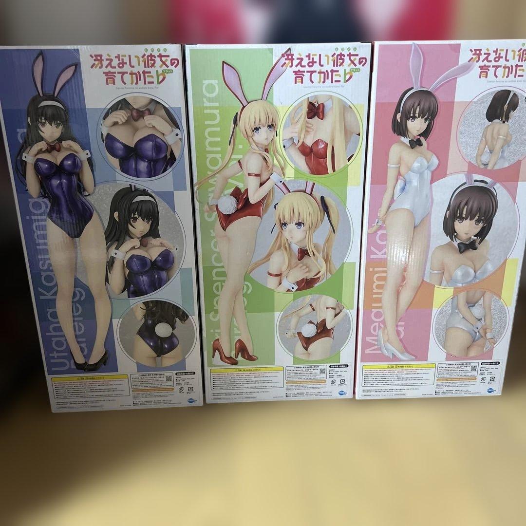 冴えカノ♭ 恵/詩羽/英梨々 生足バニーVer 3体セット 1/4 フリーイング