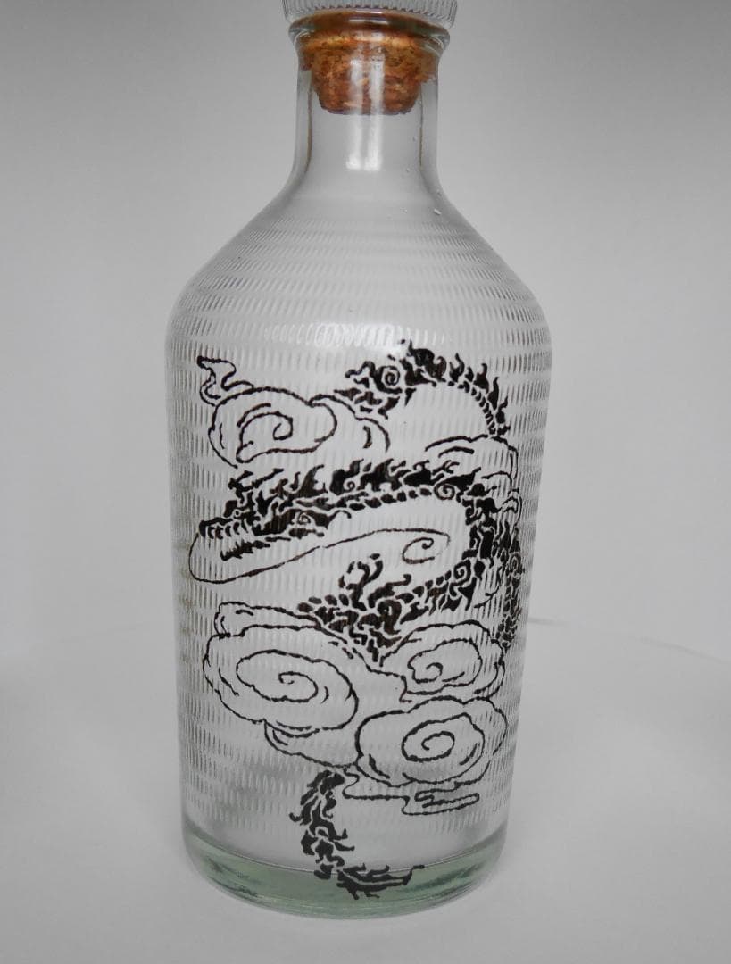 いいちこ空山独酌　手描き漆絵「龍・虎」