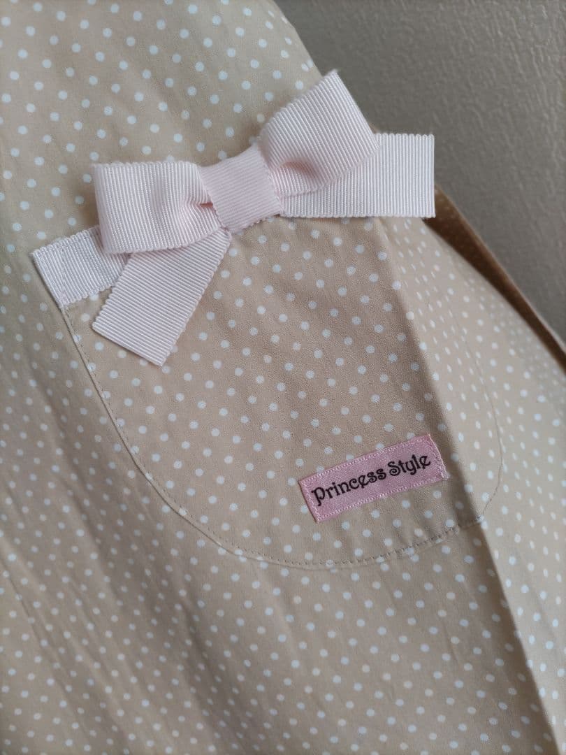 princess style 水玉エプロン フリル付き