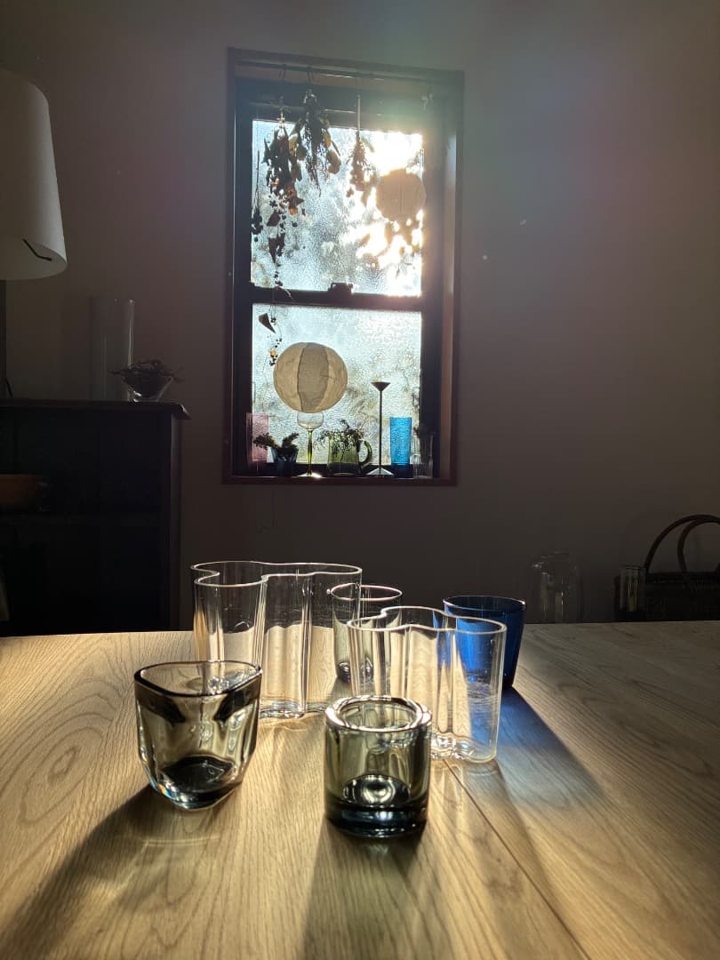 【　イッタラ】アルヴァ・アアルト 花瓶 120mm クリア