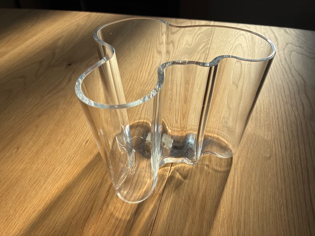 【　イッタラ】アルヴァ・アアルト 花瓶 120mm クリア