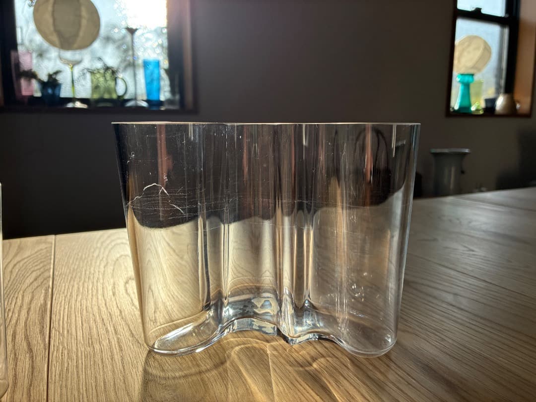 【　イッタラ】アルヴァ・アアルト 花瓶 120mm クリア