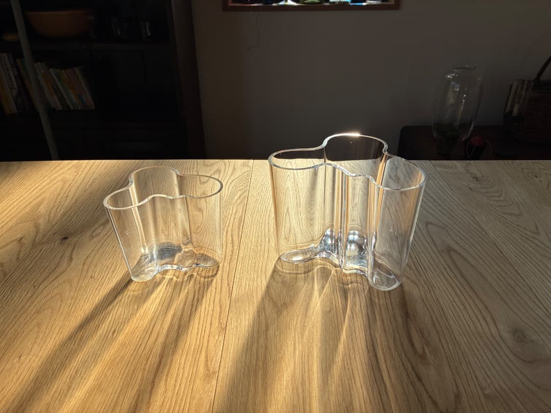 【　イッタラ】アルヴァ・アアルト 花瓶 120mm クリア