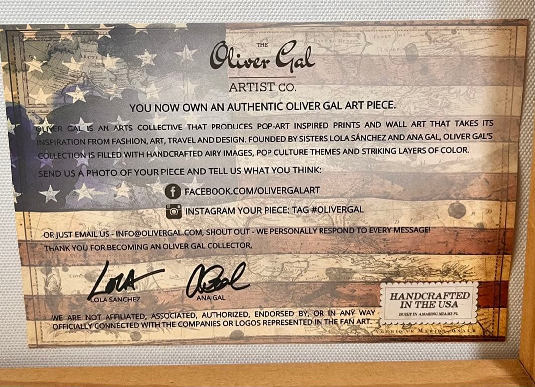 Oliver Gal オリバーガル キャンバスアート 約41×41