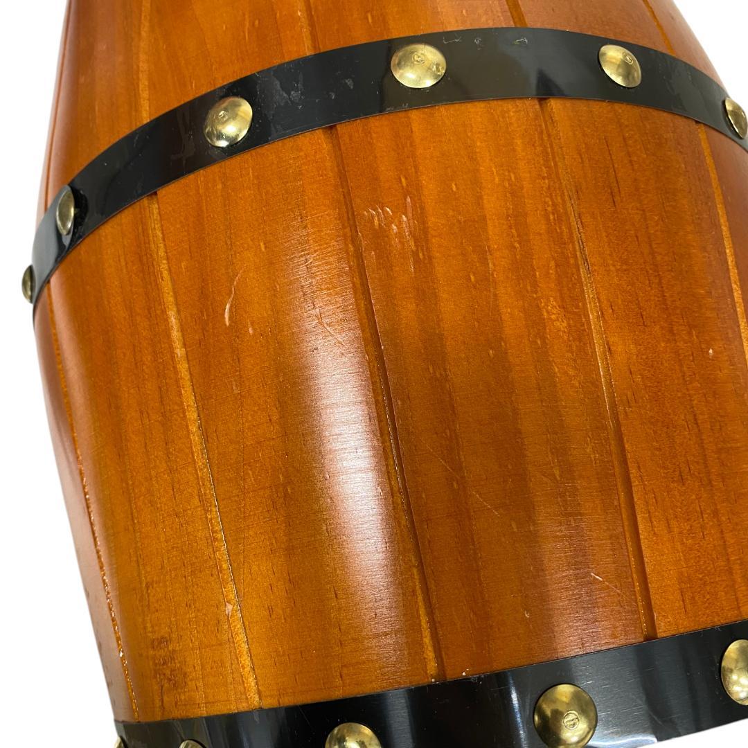 yw74 木製樽型飲料サーバー 縦型オーク樽 装飾収納樽 スタンドなし