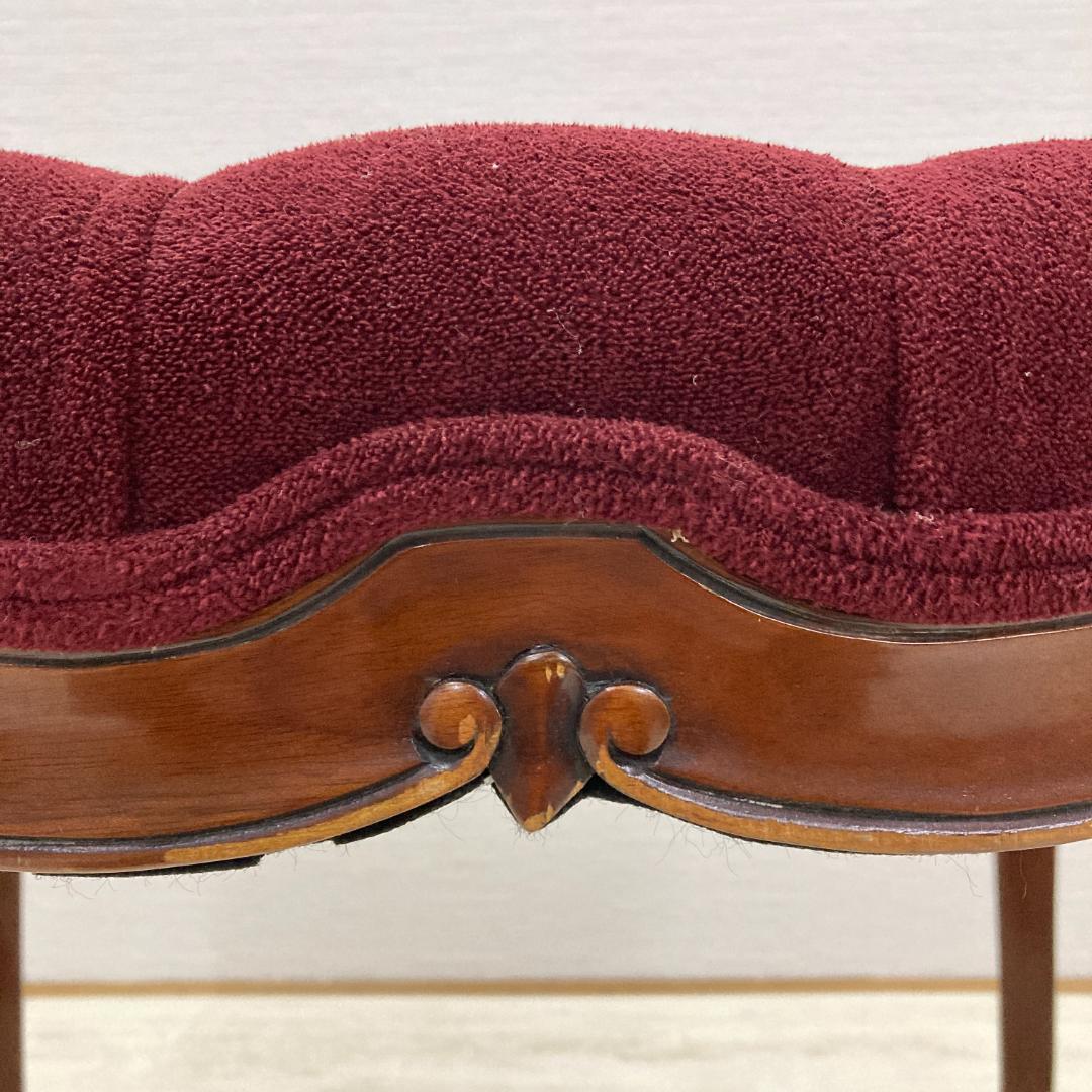 クラシック　猫脚　スツール　椅子　彫刻　フランス？