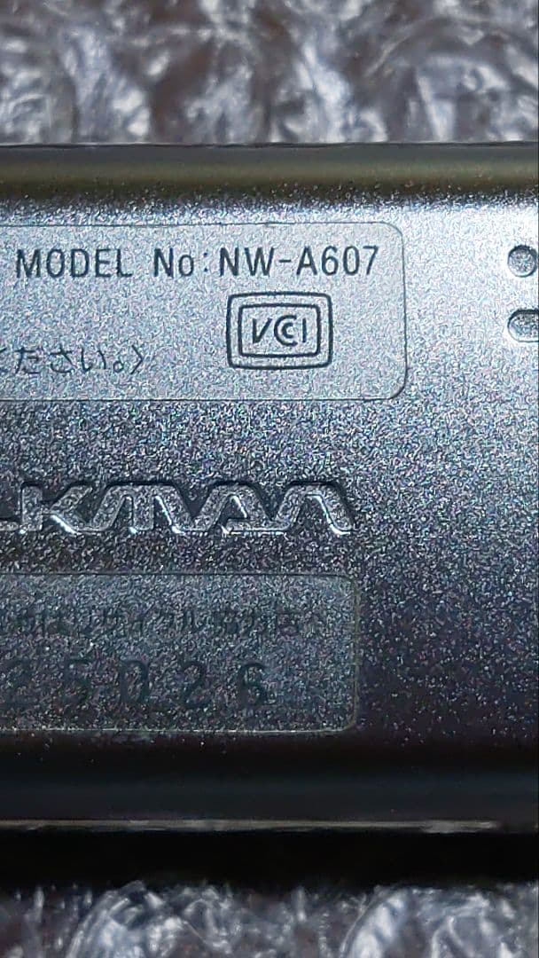 ソニーウォークマン　NW−A607　ジャンク　管理ナンバー1288