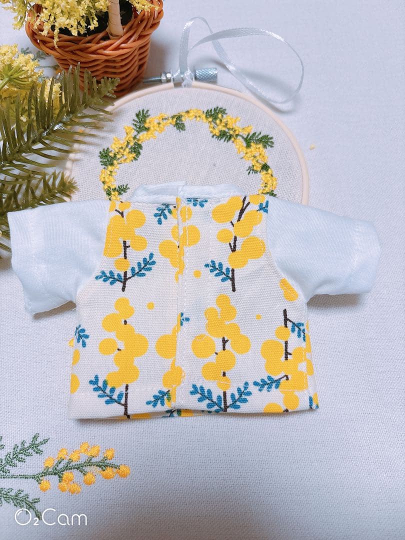 ☆【メル13721】☆ 恐竜、ミモザノースリーブ ミモザTシャツ