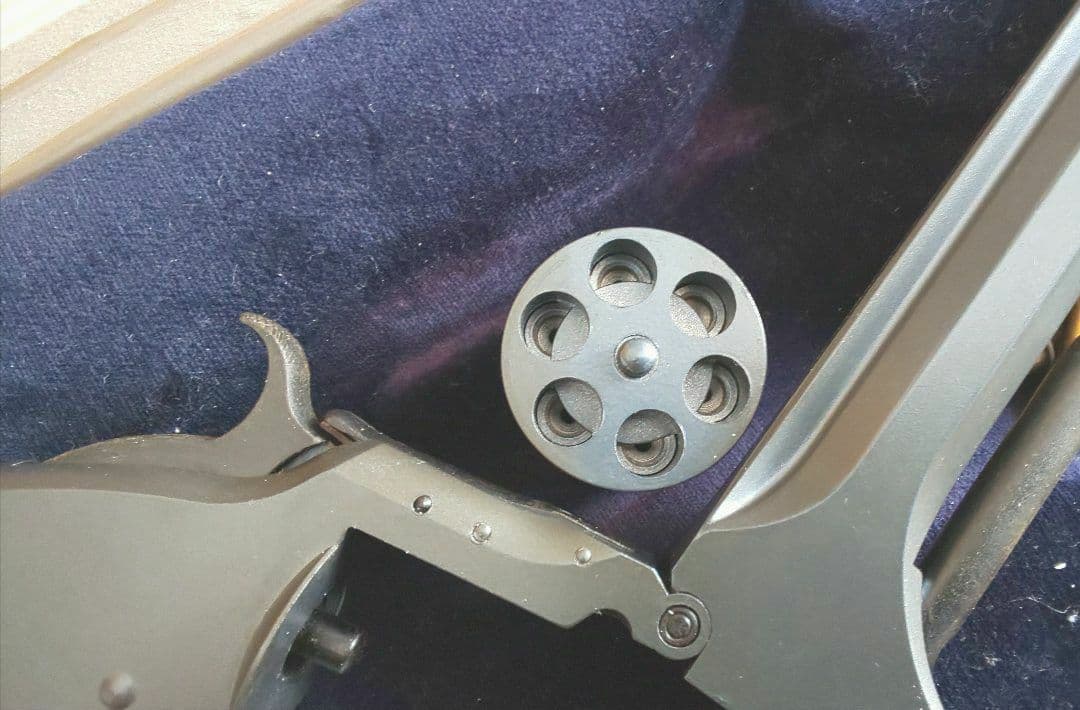 スミス・アンド・ウェッソン No.2 アーミー・リボルバー 木箱入り モデルガン