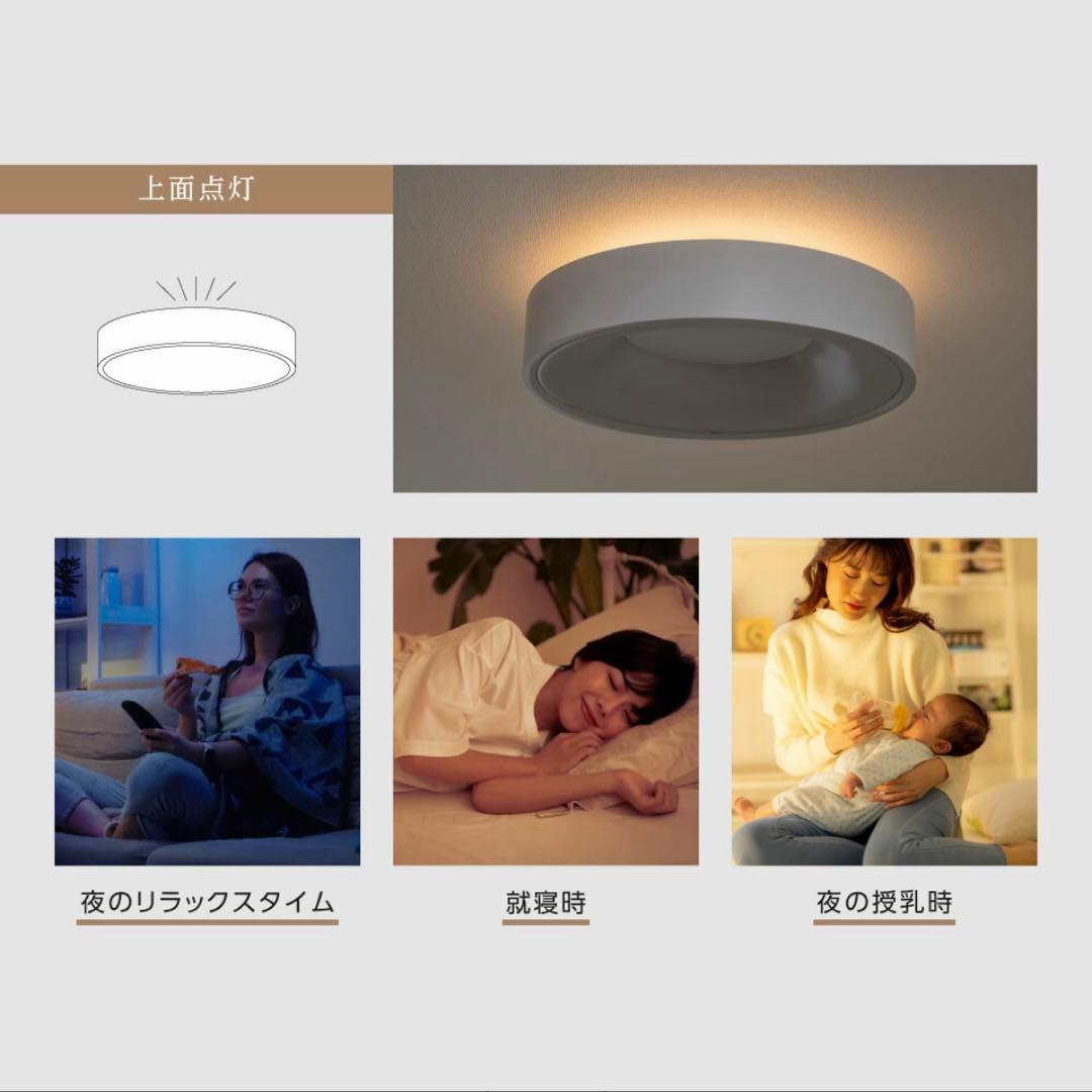 シーリングライト 10畳対応 省エネ 調光調色 北欧風 間接照明 インテリア 白