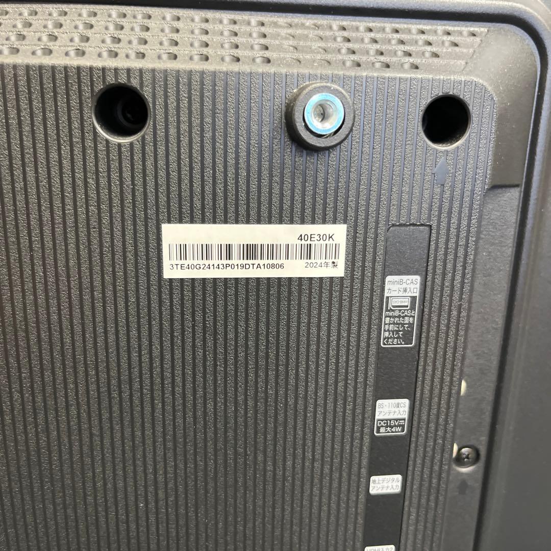 Hisense 40v型 2024年製 液晶テレビ 40E30K