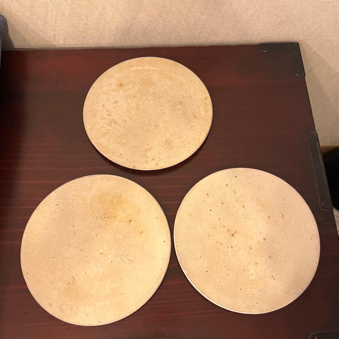 大澤哲哉 トレイ 3枚セット 直径約19cm プレート 作家　作品　白