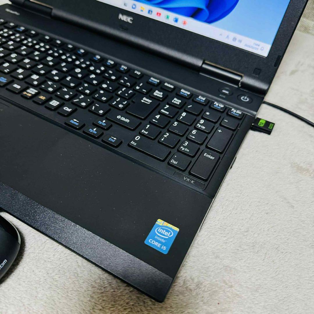 S284 NECノートパソコン i5メモリ8G高速Windows11オフィス付き