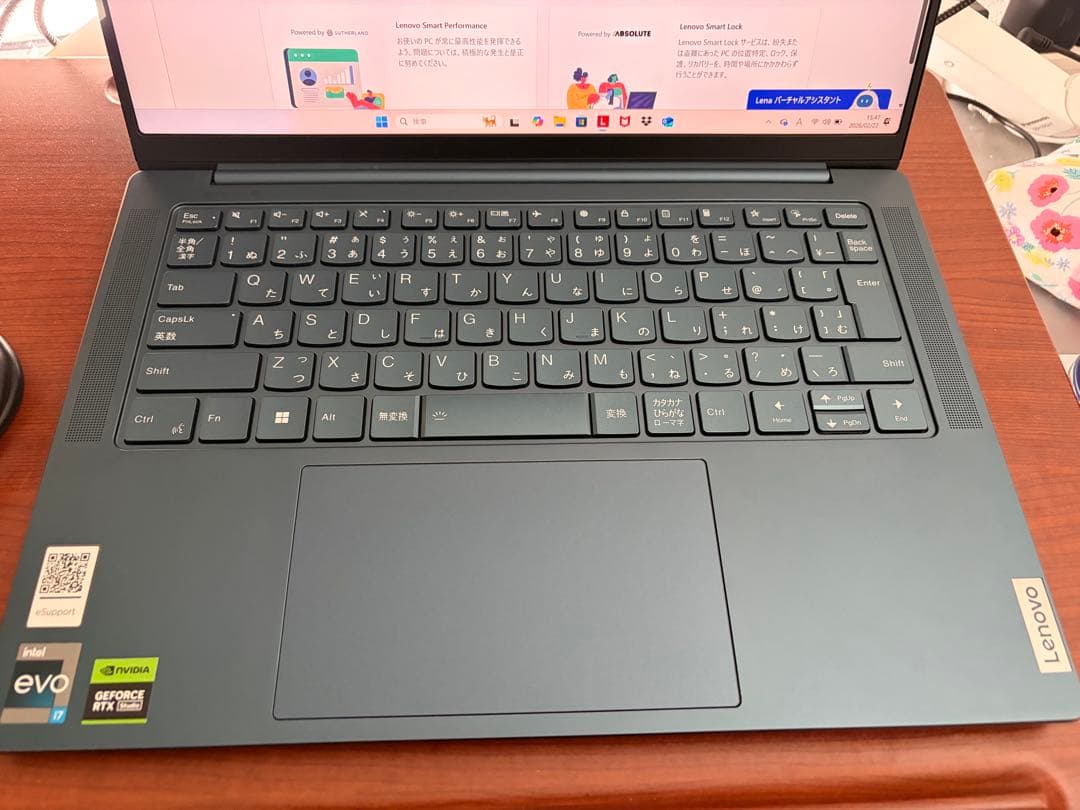Lenovo yoga pro 7i gen 8 rtx3050（6GB）