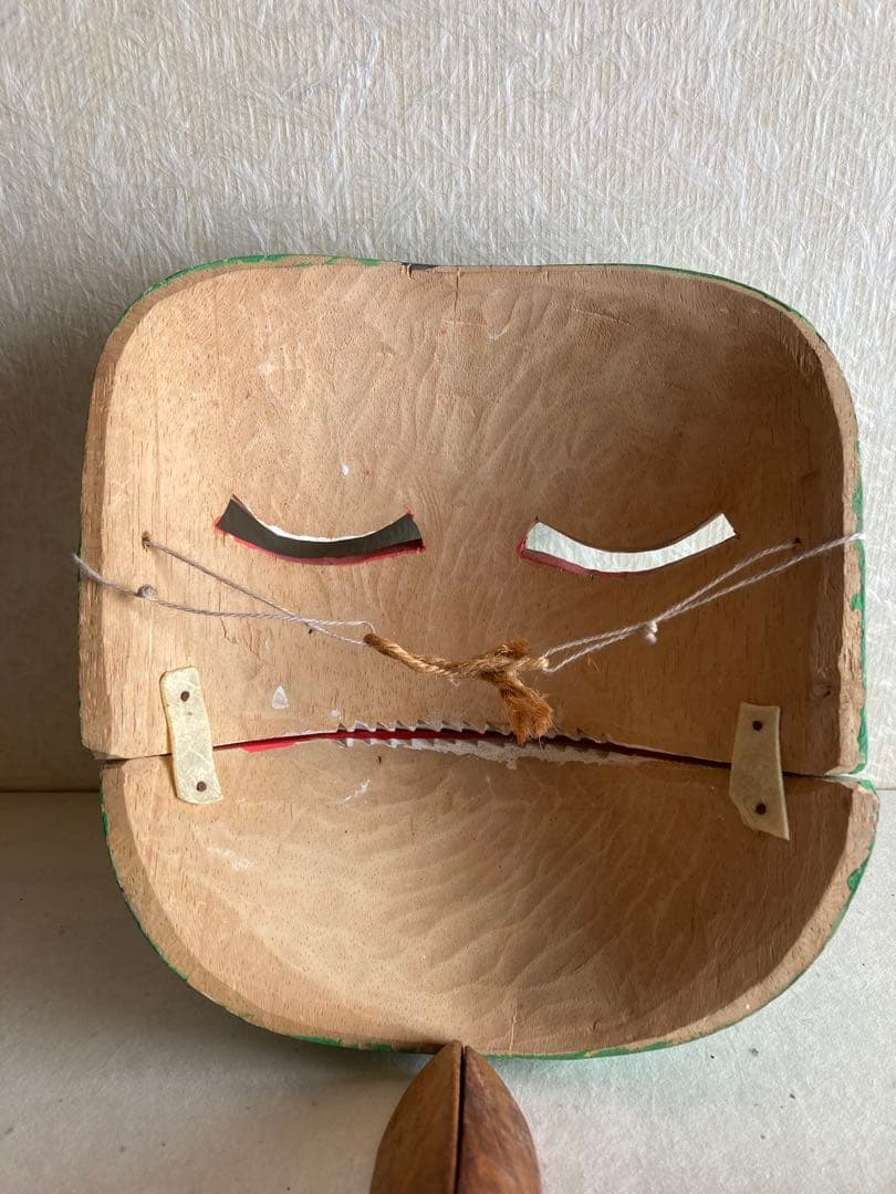 うさぎ工房 多加江セレクト】バリ島 カエル仮面｜Frog Mask｜民芸オブジェ