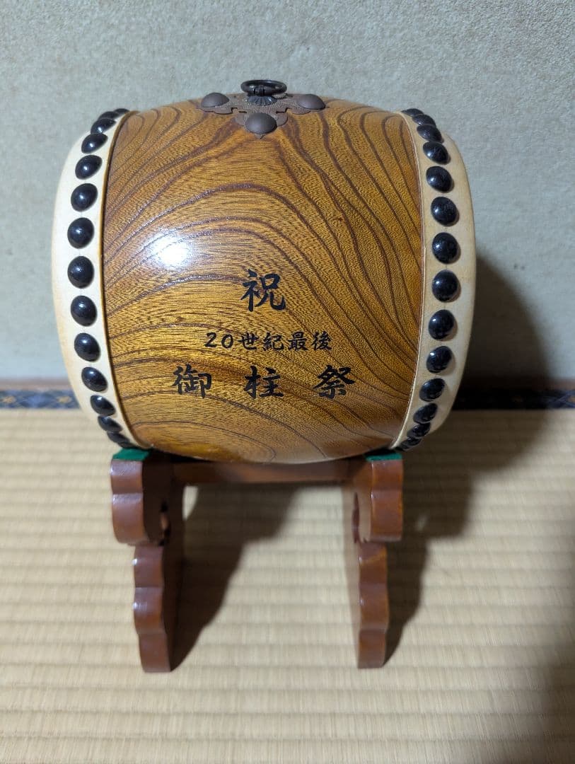 飾り太鼓　和太鼓 バチ付き ミニチュア和太鼓