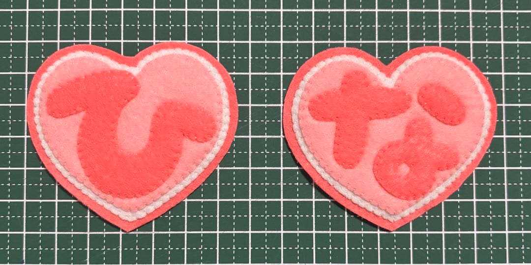 【ゆ】お名前　ハンドメイド　フェルト　ネームタグ　名札　名前ワッペン