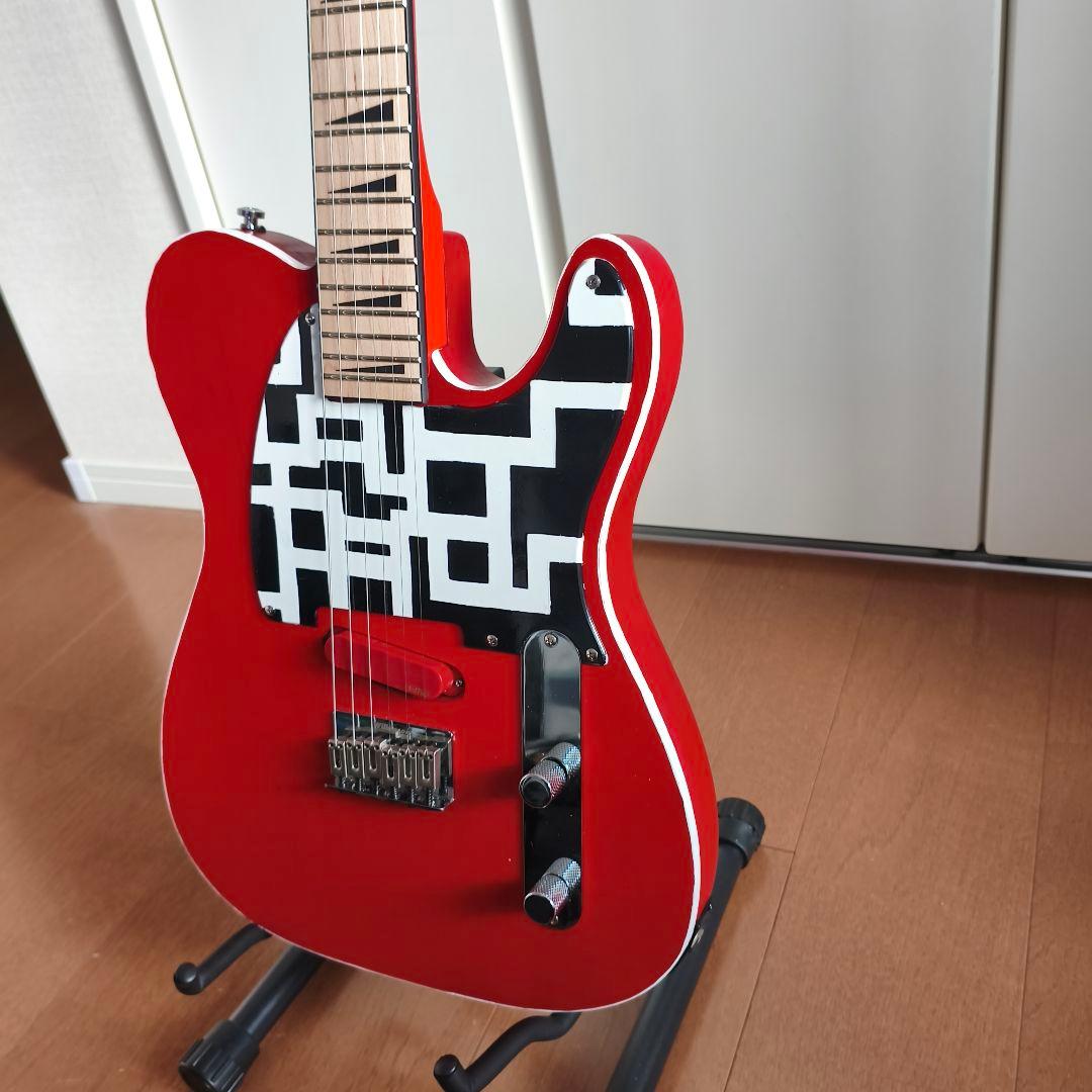 カスタムテレキャスター　布袋寅泰 EMG-SAｘ1　レッドTEJ タイプ　G柄