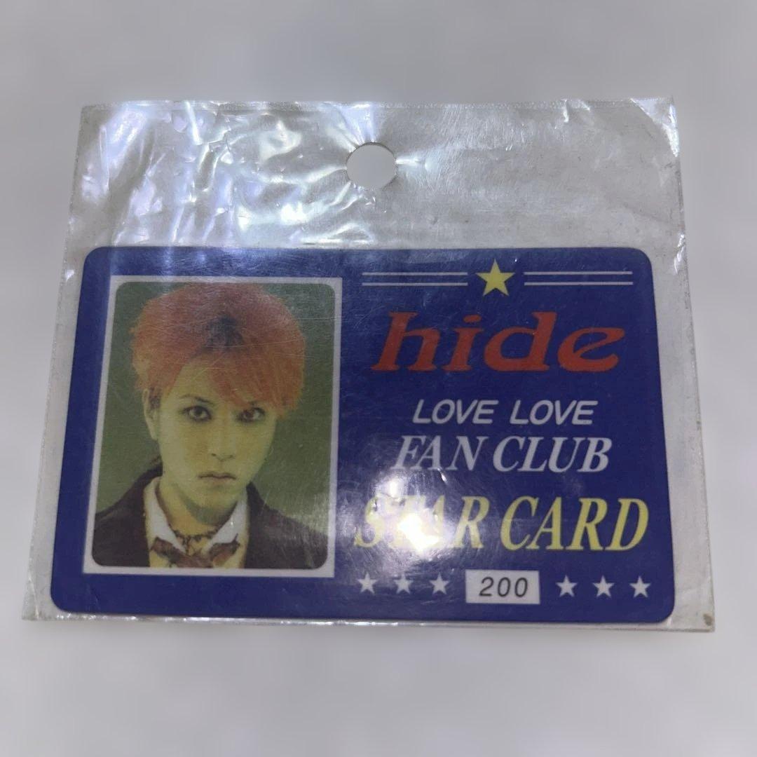 hide ファンクラブカード STAR CARD