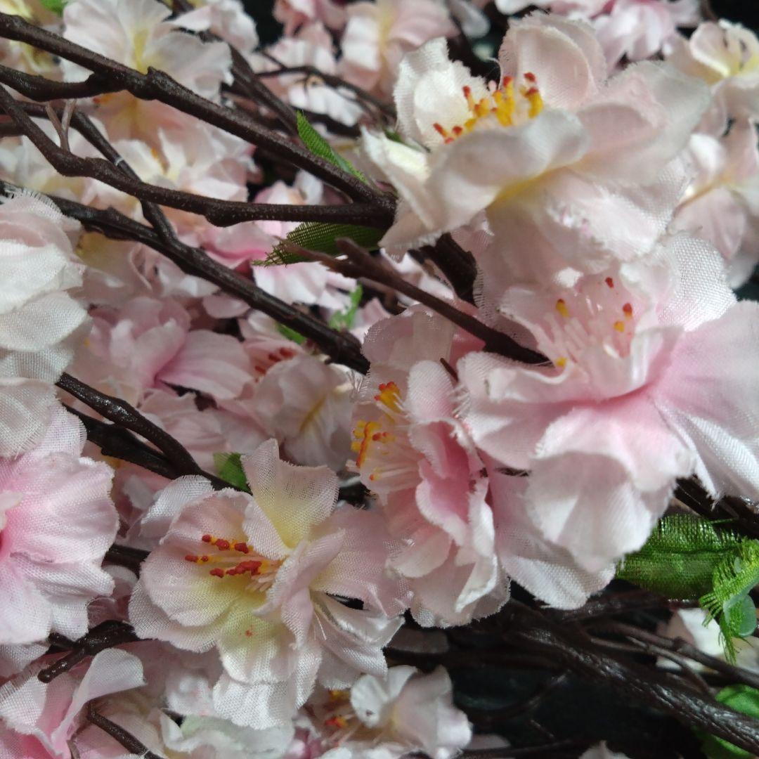 白 ピンク 薄紅の桜 造花８本