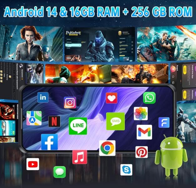 OUKITEL WP52 タフネススマホAndroid14 5G simフリー