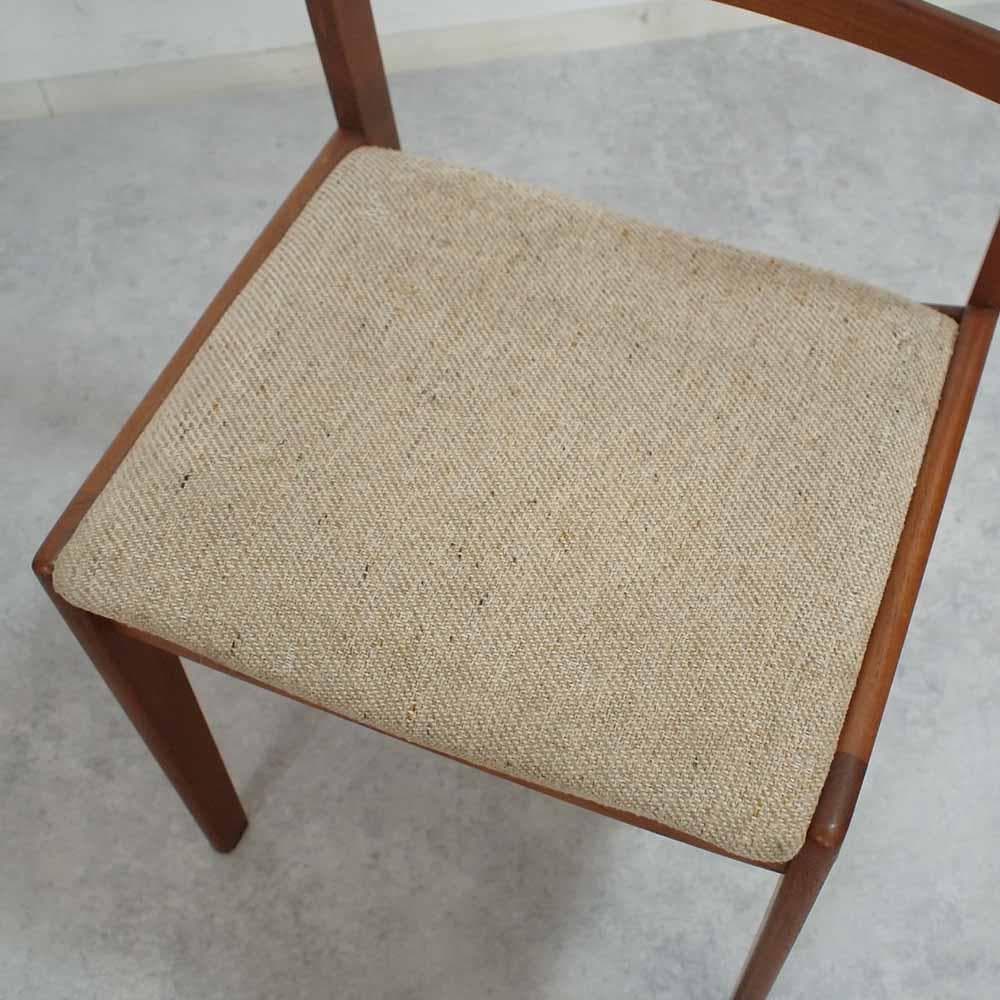 70s 80s ビンテージ チーク材 ダイニングチェア D ZR24084