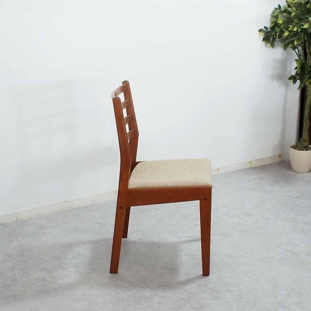 70s 80s ビンテージ チーク材 ダイニングチェア D ZR24084