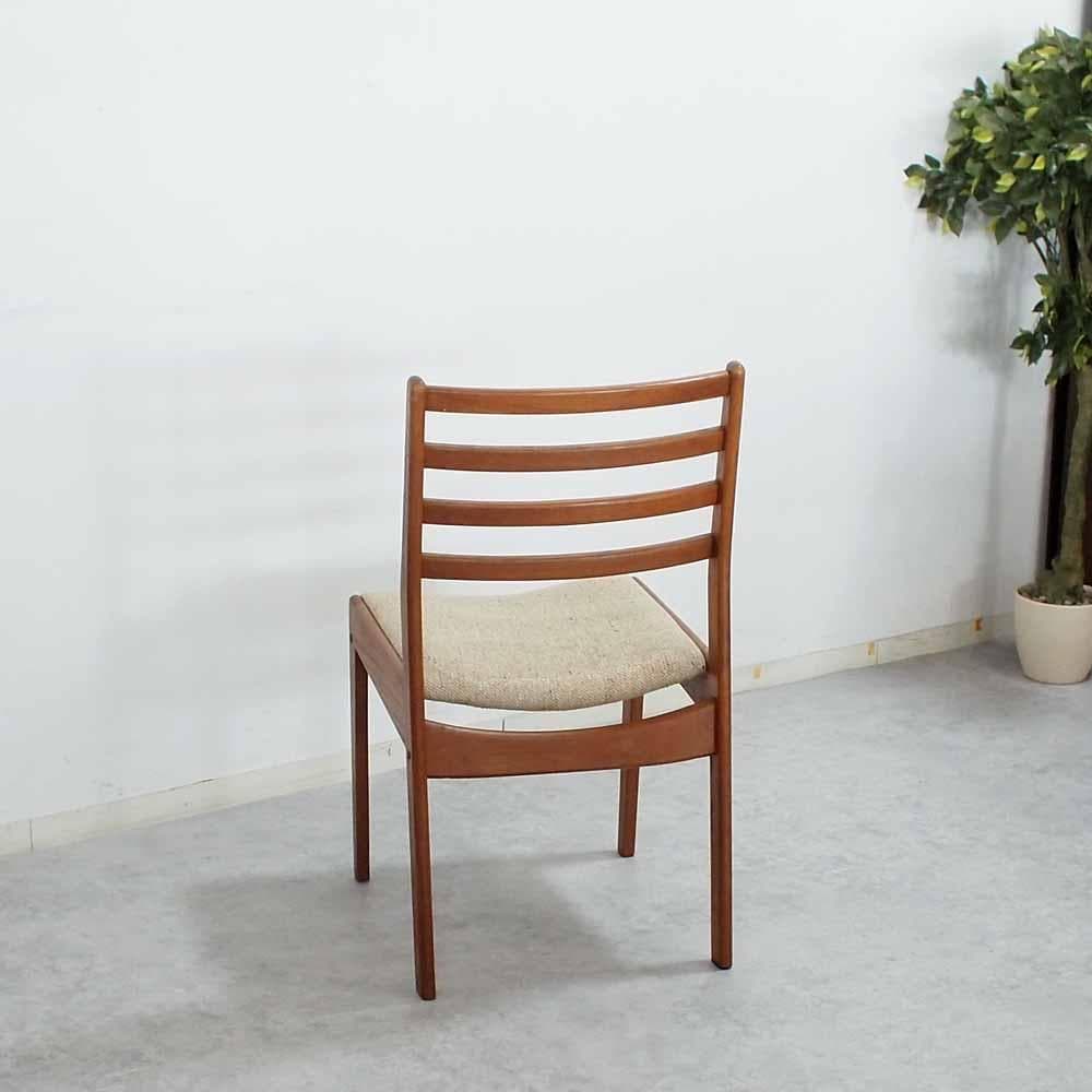 70s 80s ビンテージ チーク材 ダイニングチェア D ZR24084