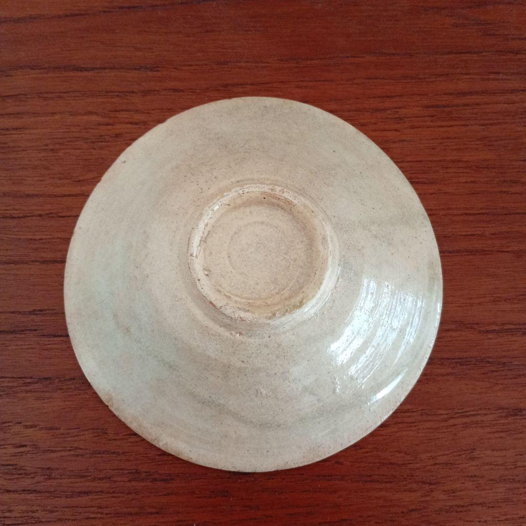 李朝　粉引　柔手　金海　平茶碗　（古唐津、李朝、高麗）