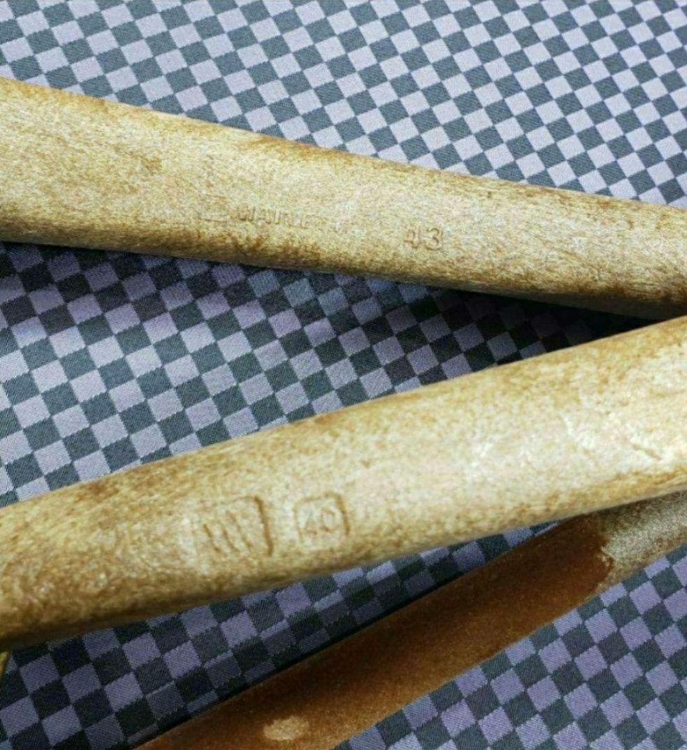 43㎝ 10本set 樹脂ハンガー 茶 マイネッティ サルトリアーレ 新品