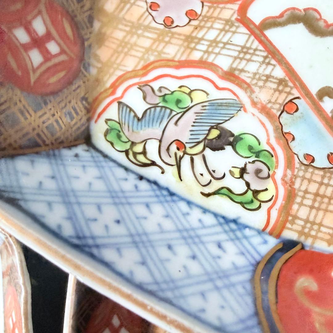 2236様感謝‼️ラスト五客‼️最上手伊万里　梅おしどり&鶴亀切支丹舟