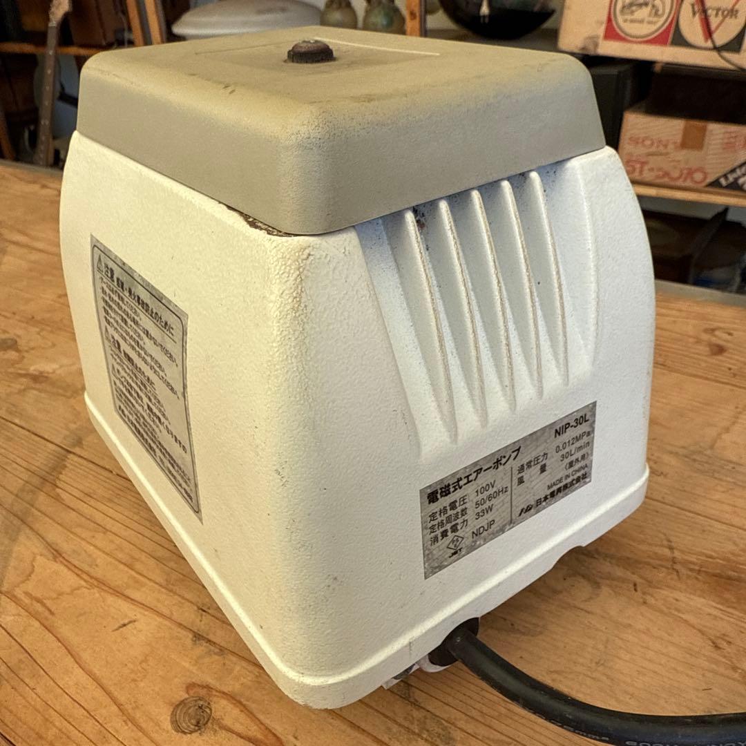 【中古品】日本電興　浄化槽ブロアー　NIP-30L　浄化槽エアーポンプ