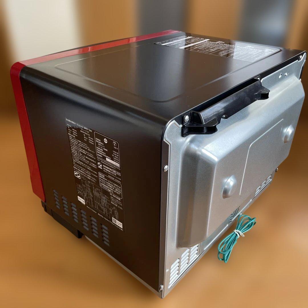 【動作品★整備済　】日立 オーブンレンジ 赤黒　MRO-S8Y 2021年製