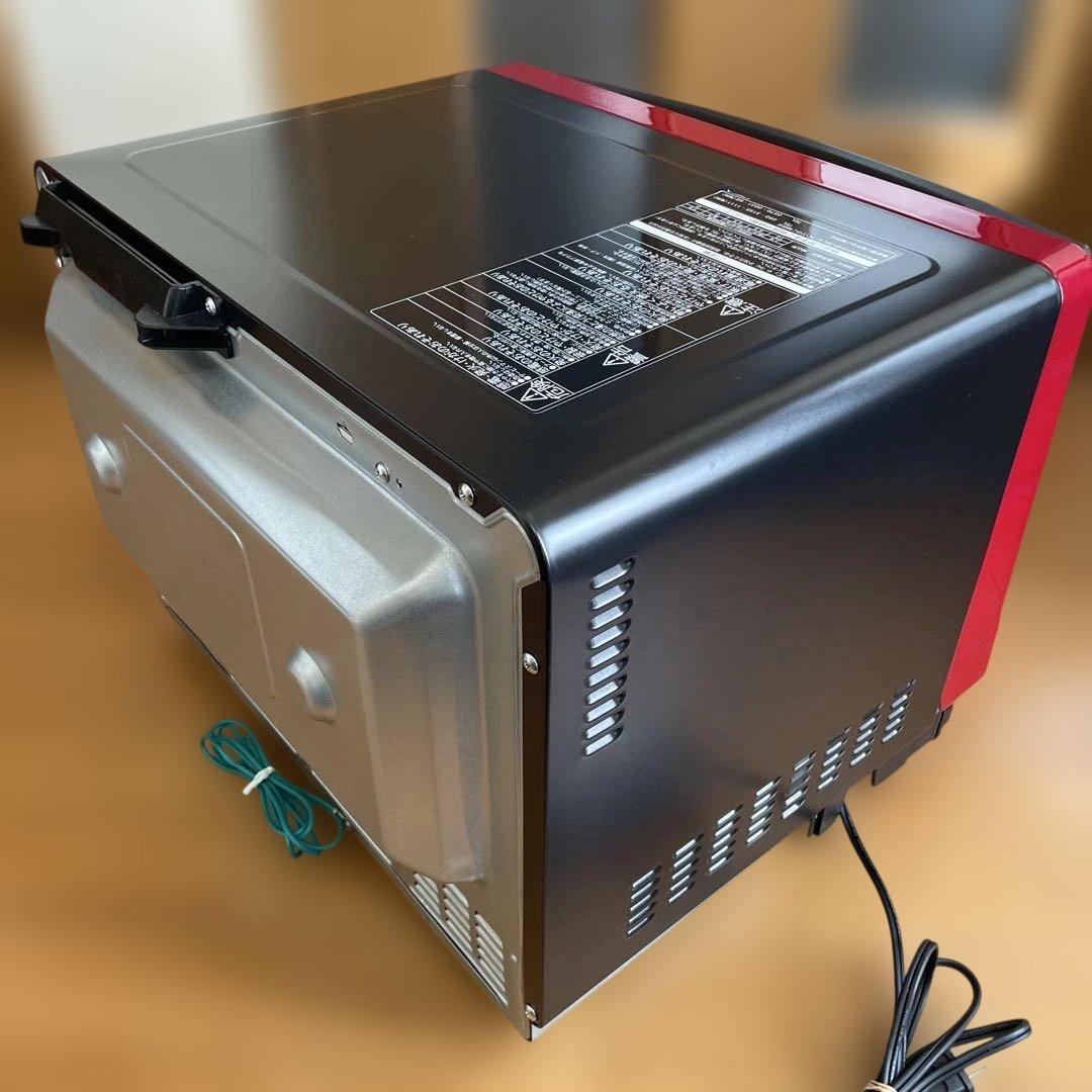 【動作品★整備済　】日立 オーブンレンジ 赤黒　MRO-S8Y 2021年製