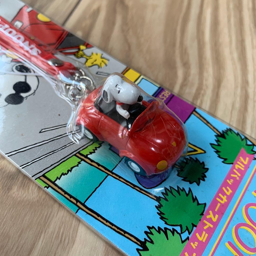 【未開封】激レア！スヌーピー　プルバックカーストラップ　平成 レトロ 当時物