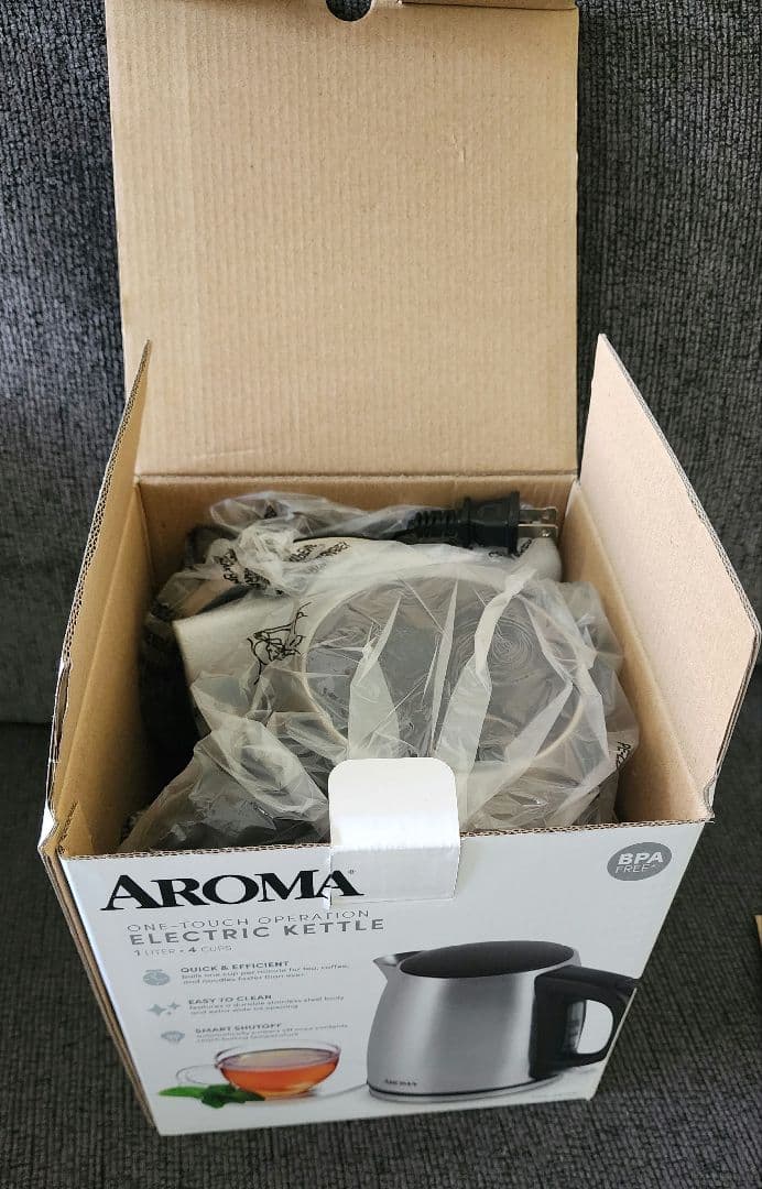 美品 アメリカ購入 AROMA 電気ケトル Electric Kettle 1L