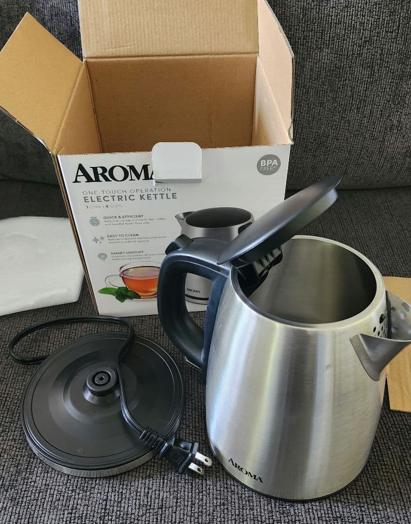 美品 アメリカ購入 AROMA 電気ケトル Electric Kettle 1L