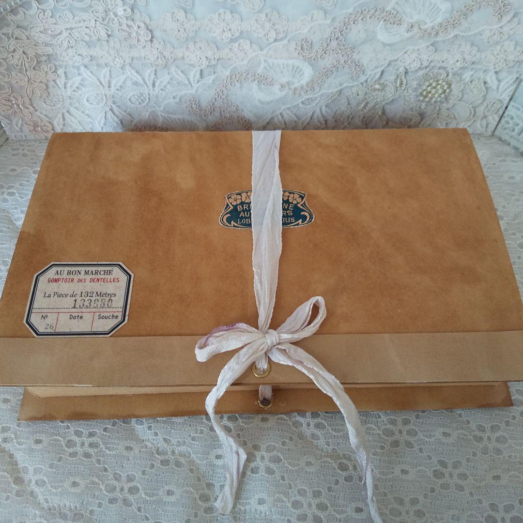 アンティークBOX　ハンドメイド　ビンテージ　紙もの