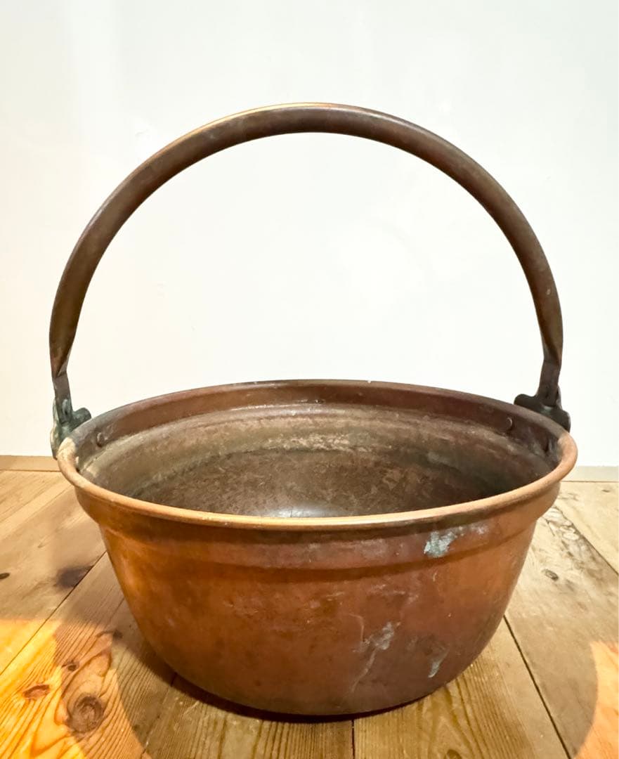 銅鍋　古道具　銅製品　copper pot 山菜鍋　お菓子作りに