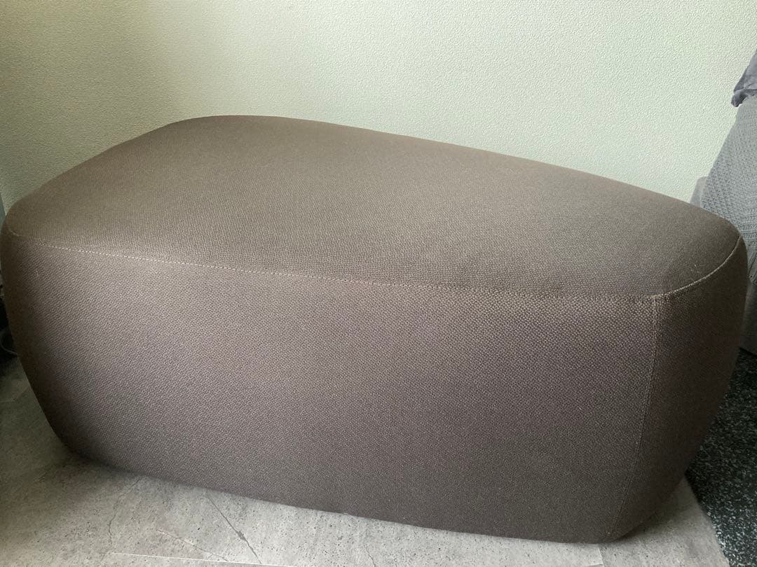 変形ソファー 1〜2人掛け ブラウン オットマン