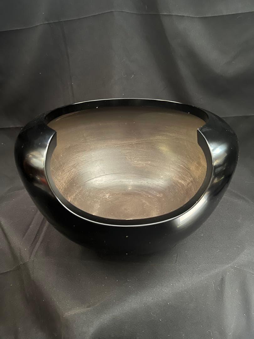 茶道具　寄神崇白　造　黒雲龍土風炉　五徳　底瓦付　時代 希少品 古美術