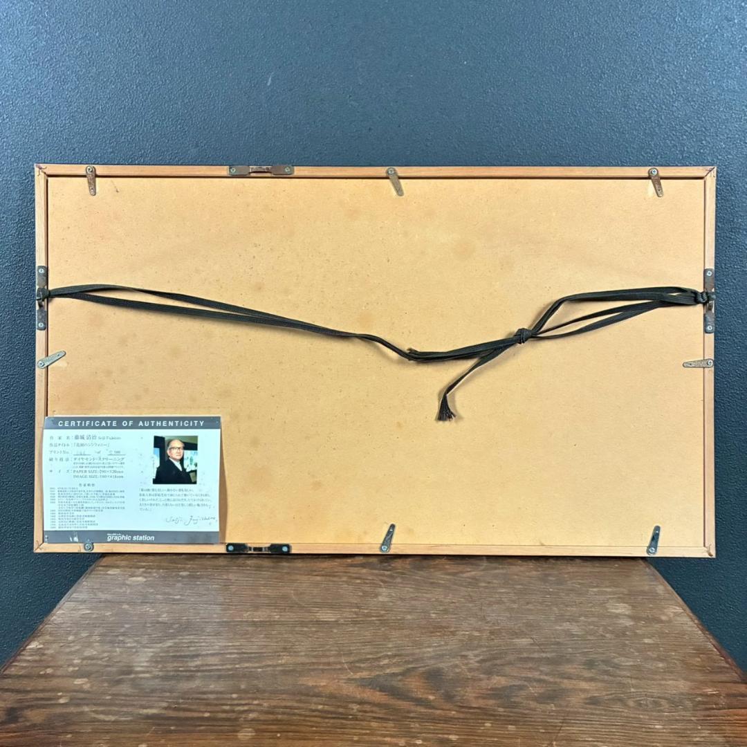 美品 藤城清治「花園のシンフォニー」ダイヤモンドスクリーニング 保証書有 影絵