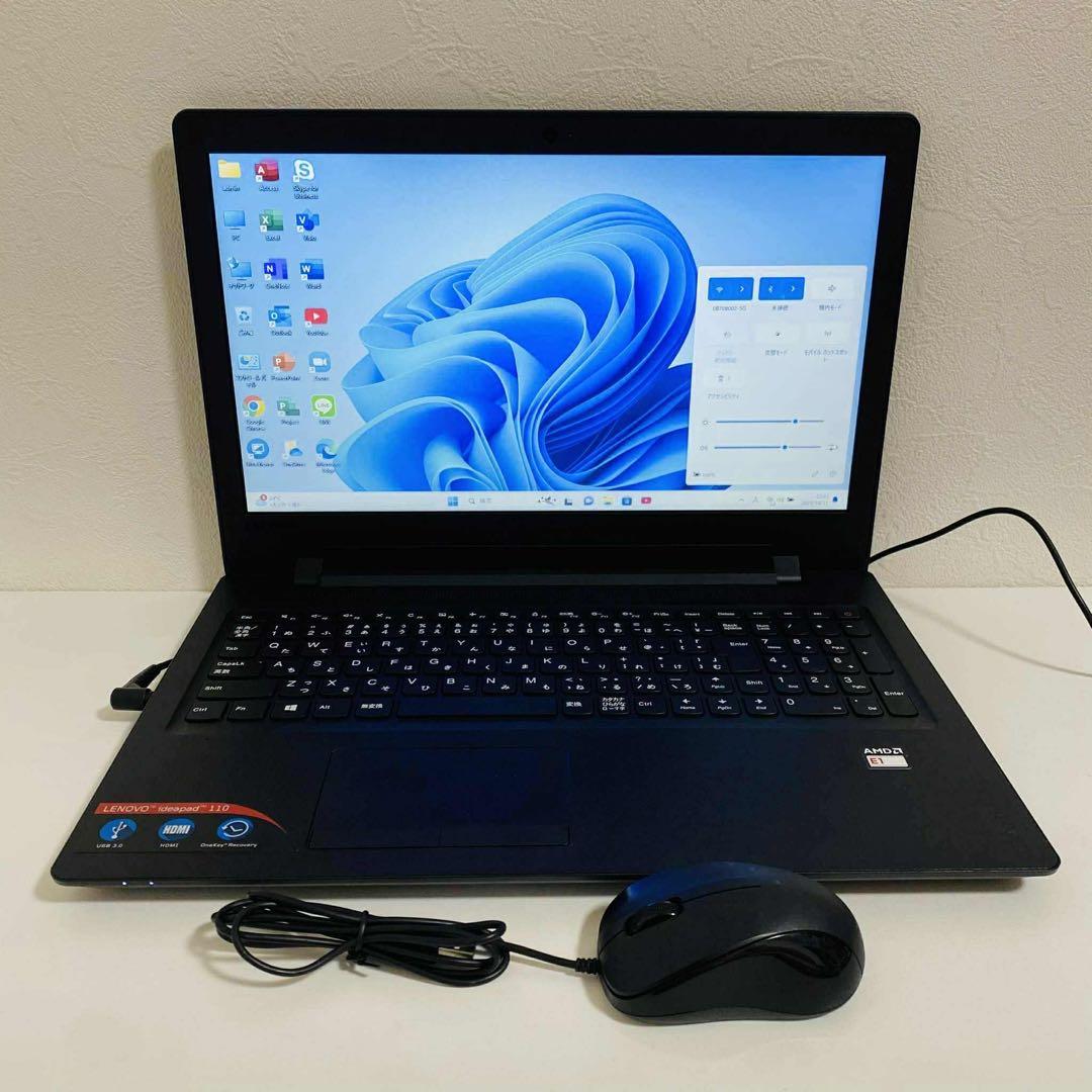 Y843 LENOVOノートパソコン WEBカメラSSDメモリ8G高速Win11