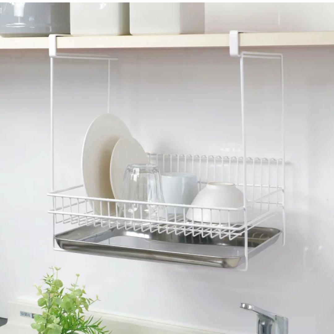吊り戸棚水切りラック 大容量