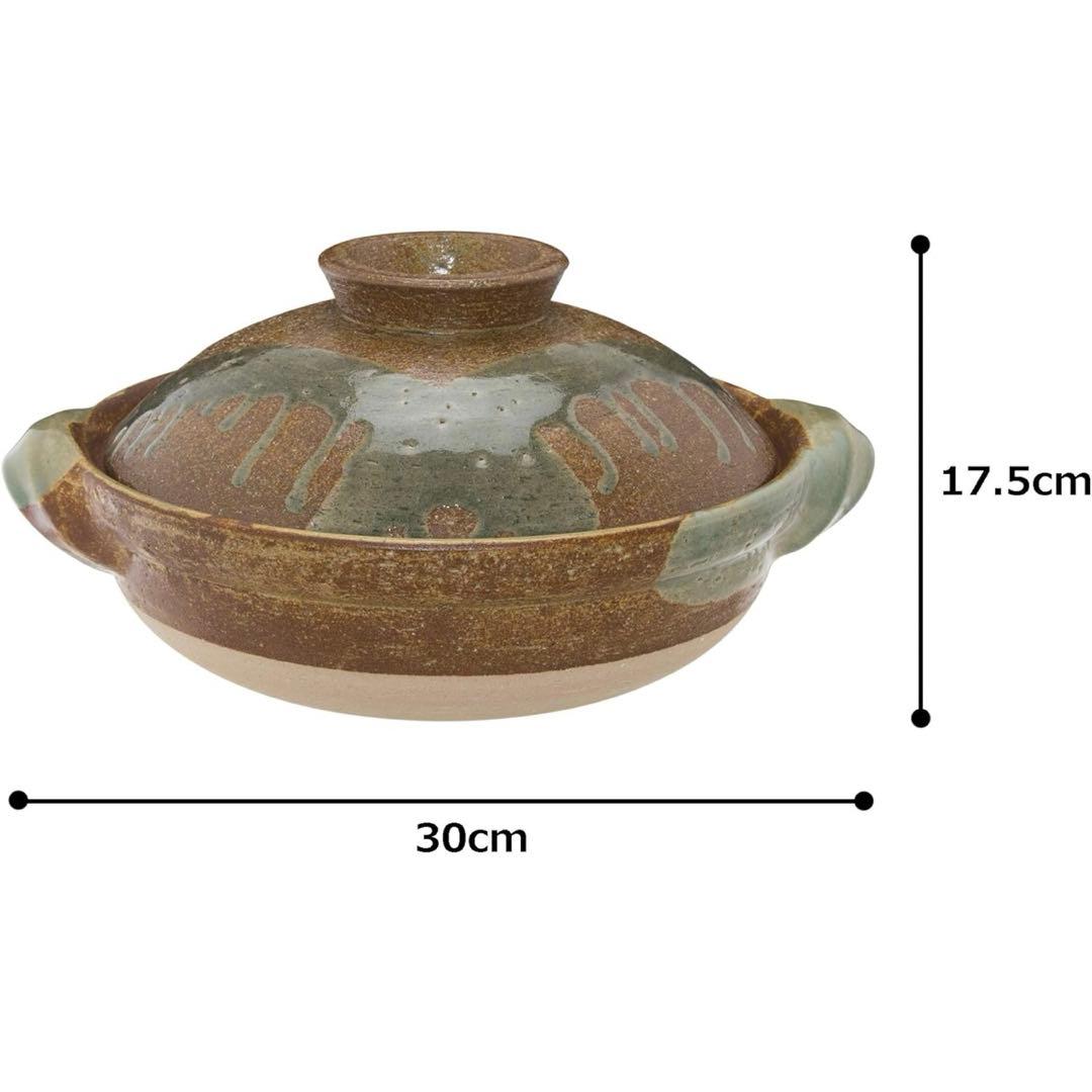 長谷製陶 長谷園 伊賀 土鍋 大 3-5人用 約31cm 約2700ml 直火