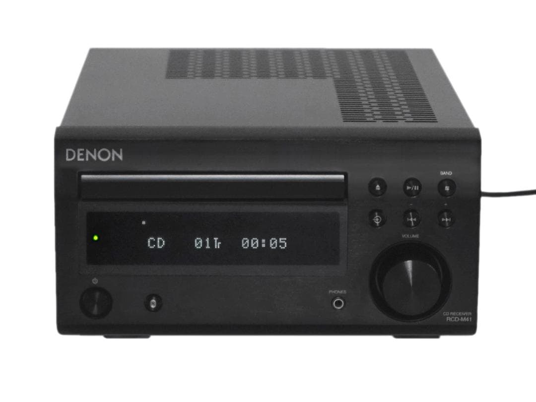 美品 DENON RCD-M41 CDレシーバー ブラック 2019年製 動作品