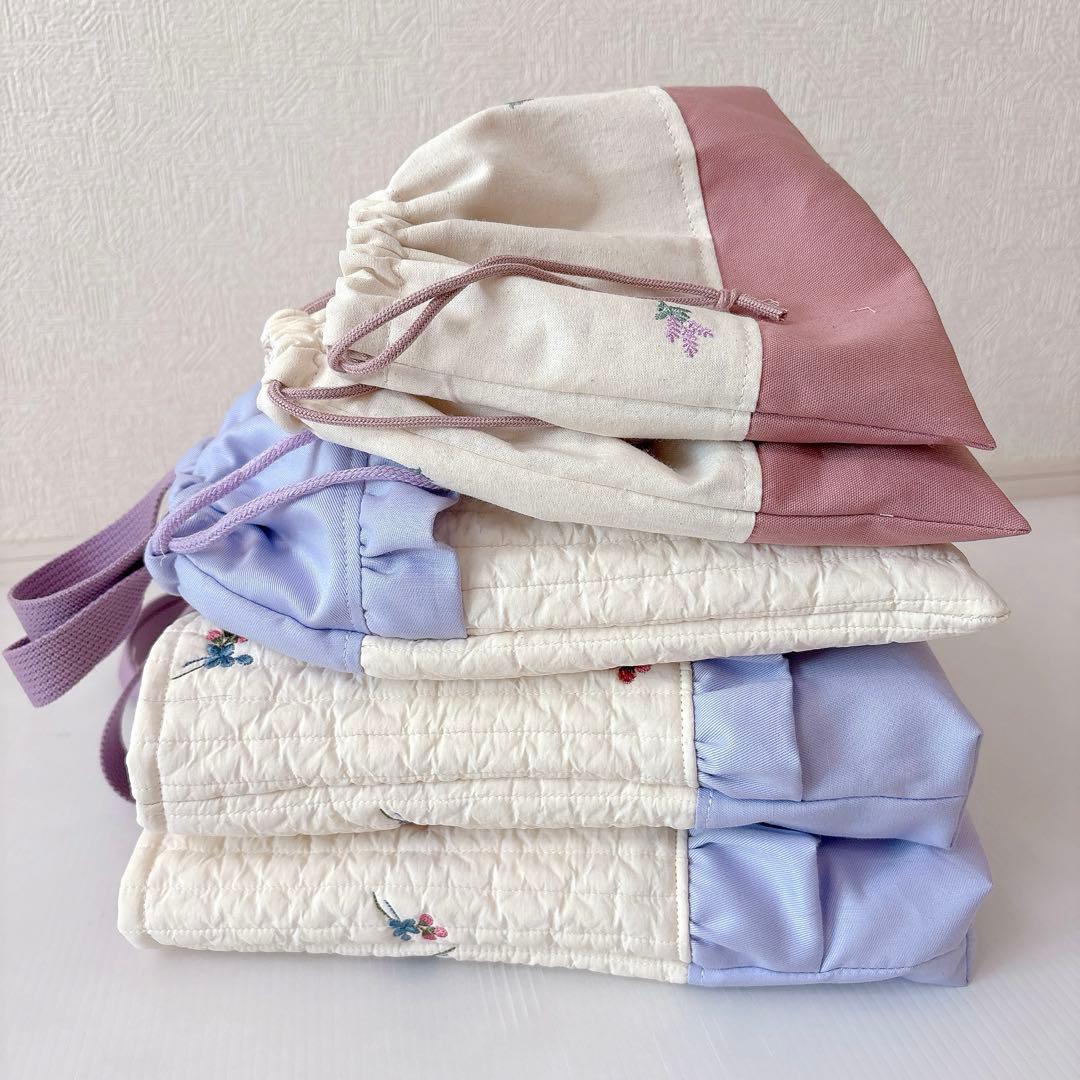 レッスンバッグ 上履き入れ　体操服袋　道具袋　給食袋